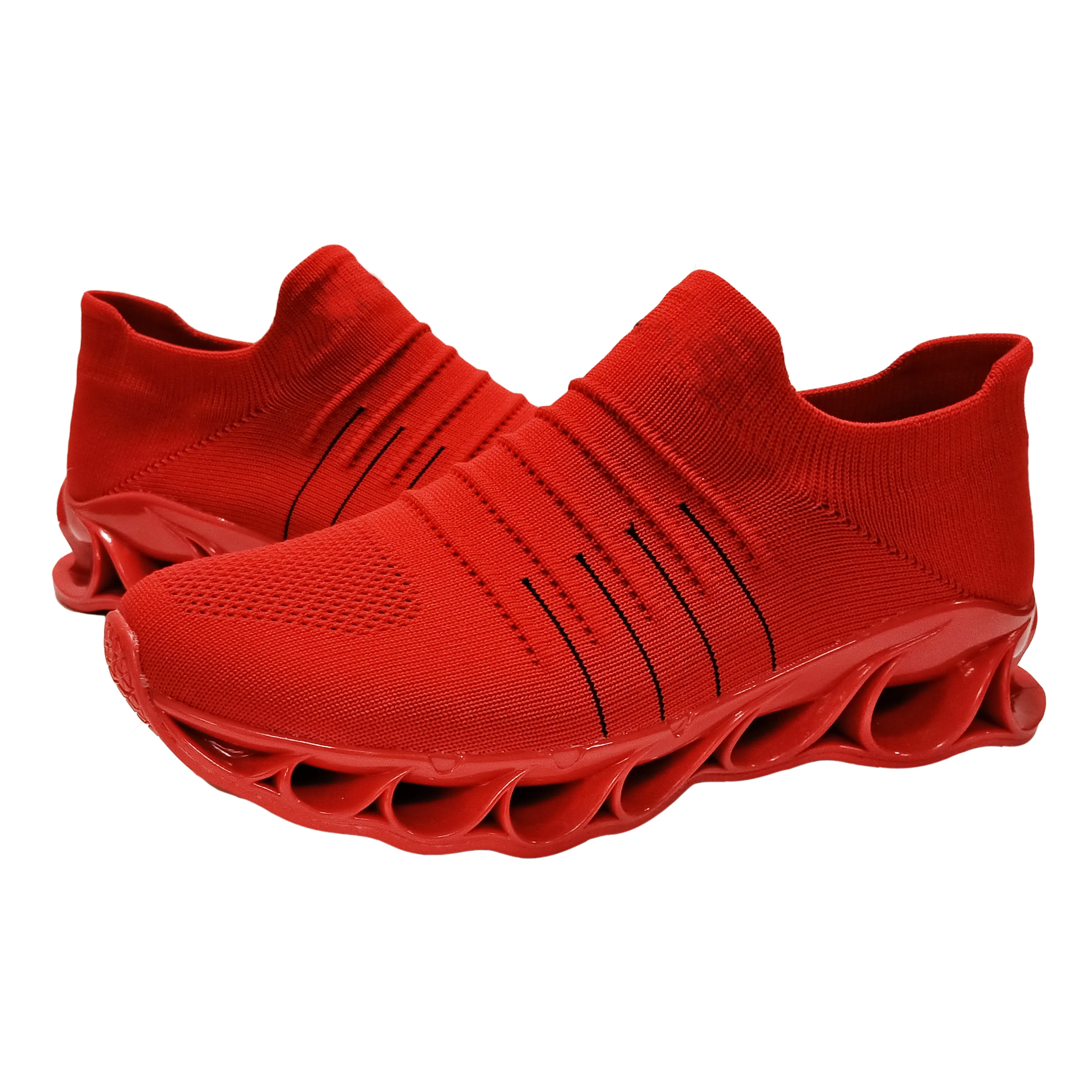 Blade Running Breathable Sports Shoes Knit Mesh Upper High Quality