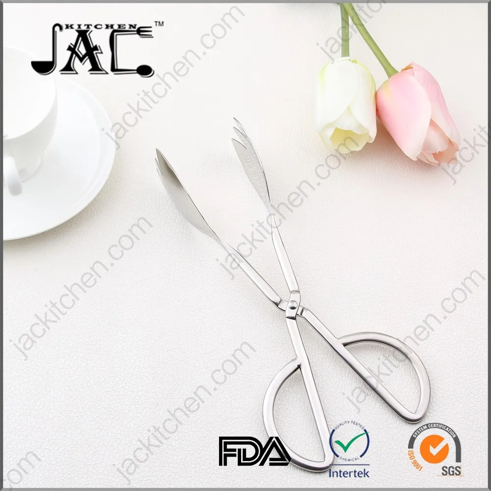 Kitchen Utensils Anti Rust Stainless Steel Salad Tong
