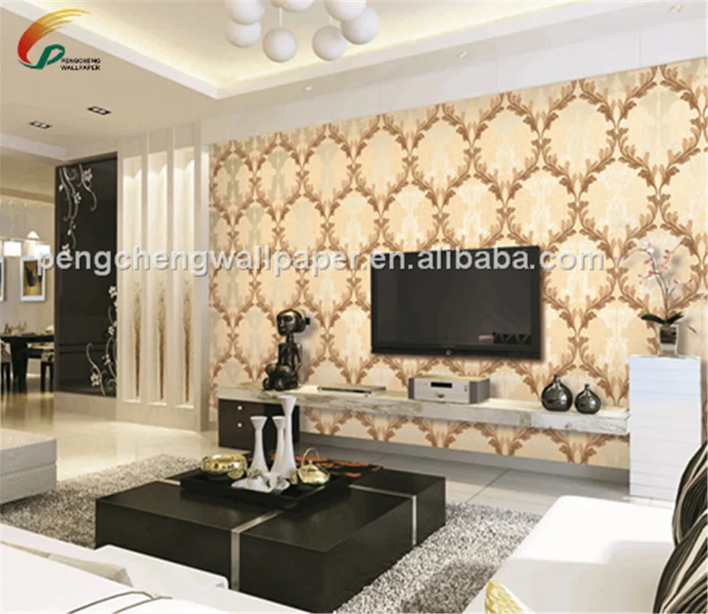 Vintage Luxury Damask Wall Paper Pvc Embossed Textured Wallpaper Vintage Luxury Damask Wall Paper Pvc Embossed Textured Wallpaper