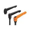 zinc alloy adjustable angle handle, Indexed Clamping Lever, industrial door lever handle