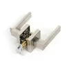 Entry Door Lever Lock Set Keyed Handle Leverset Lockset Reversible for Right or Left Side