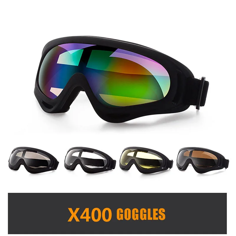 X400 High quality competitive price wind anti dust military tactical snow boarding goggles