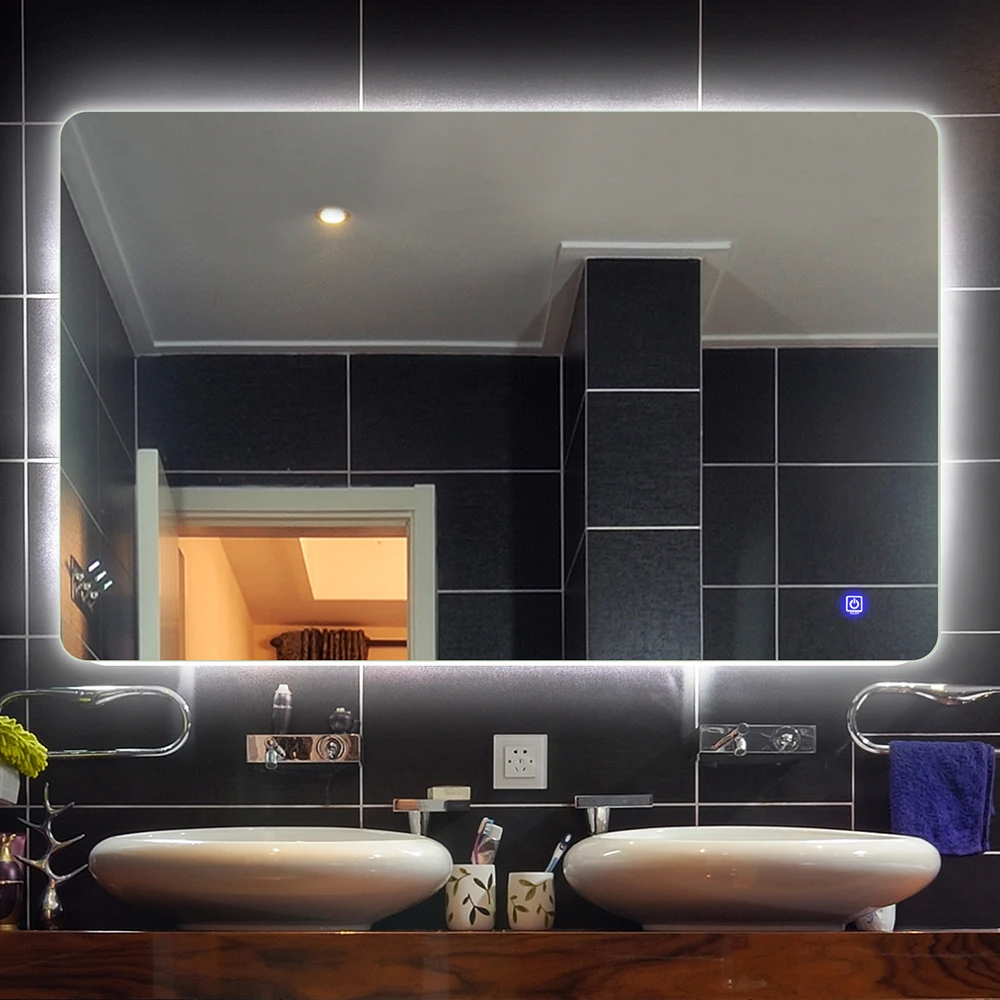 Hotel Bathroom Shower Mirror Wall Mounted Frameless Silver Mirror Buy 