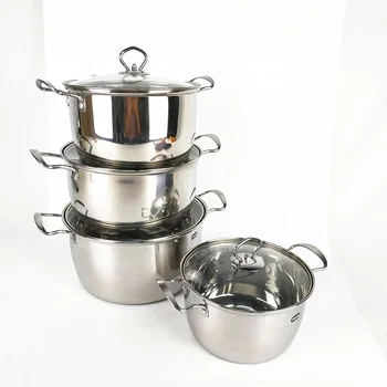 stainless steel cooking ware set