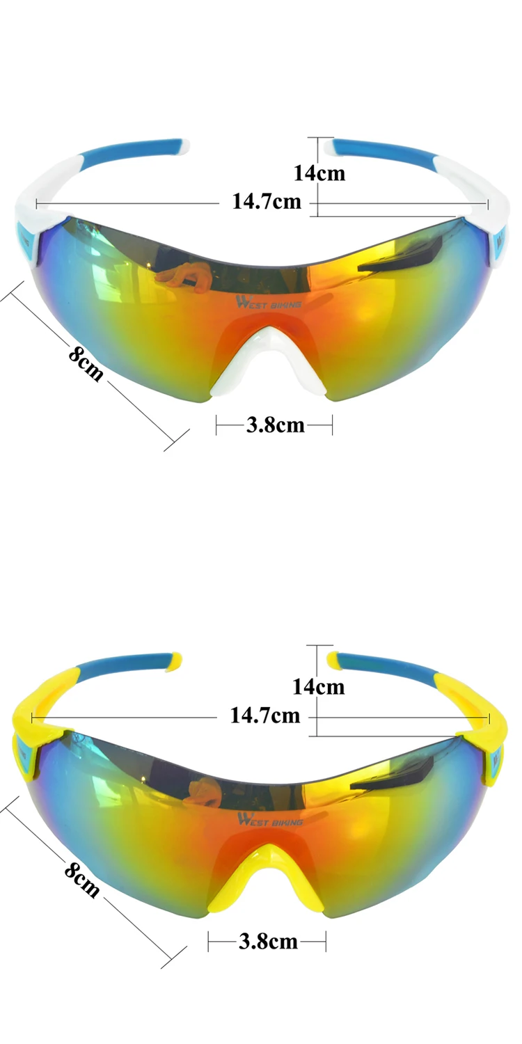 West Biking Cycling Eyewear Men Goggle Glasses Sunglasses Windproof Uv400 Gafas