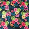 Custom Digital Print Rose Skull Print Fleece Fabric