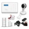 868MHZ New Alarm WIfi +GSM Smart home Intruder security alarm system with free door sensors and pir motion sensors