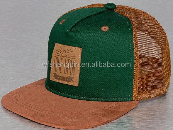 short brim trucker cap