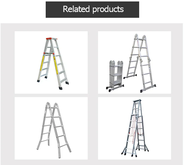 Household Folding Ladder Four Step Ladder Thickening Safety Ladder