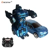 Bricstar new trending educational products car robot toy, remote control deformation robot car with music