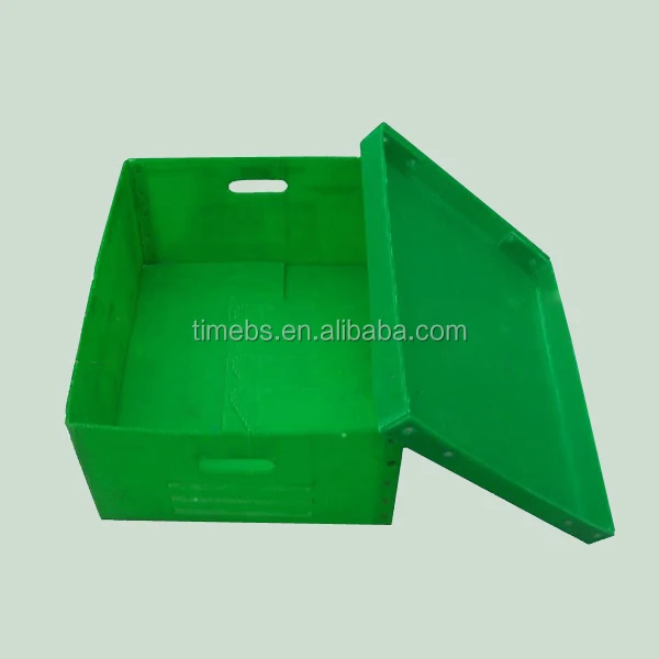 Raw Material Corrugated Plastic Recycle Bin/box With Lid ...