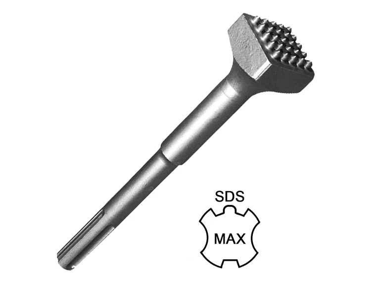 SDS Max Shank Carbide Tipped Bushing Tool Chisel for Concrete Surface Leveling Out