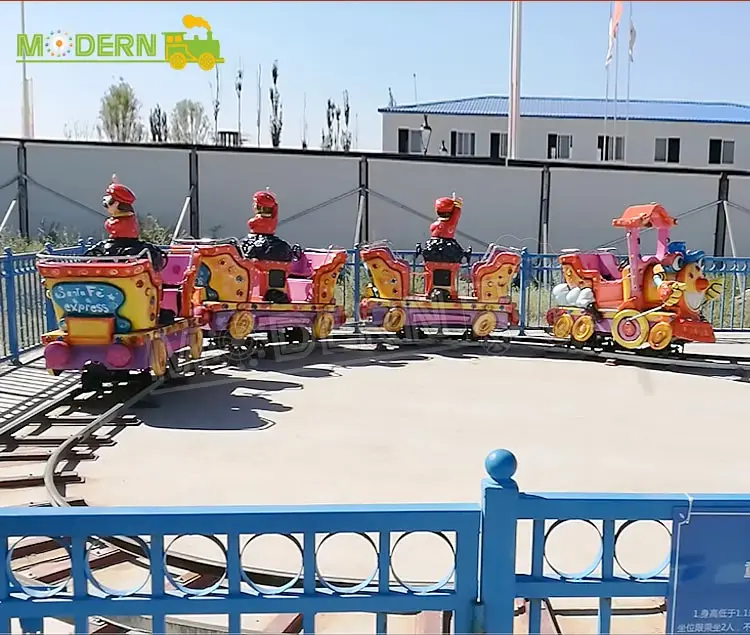Most attractive amusement park fairground rides mini kids electric track train