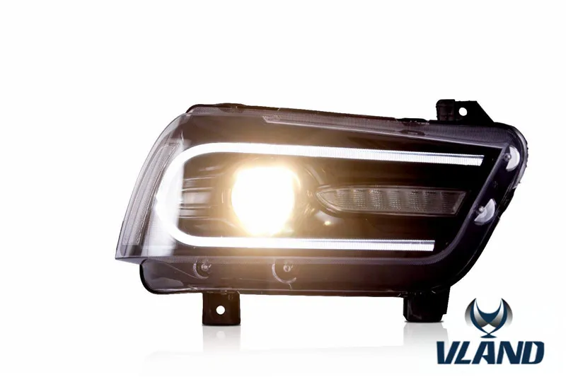VLAND factory Car lamp for Charger Headlight 2011 2012 2013 2014  for LED Head Light wholesale price