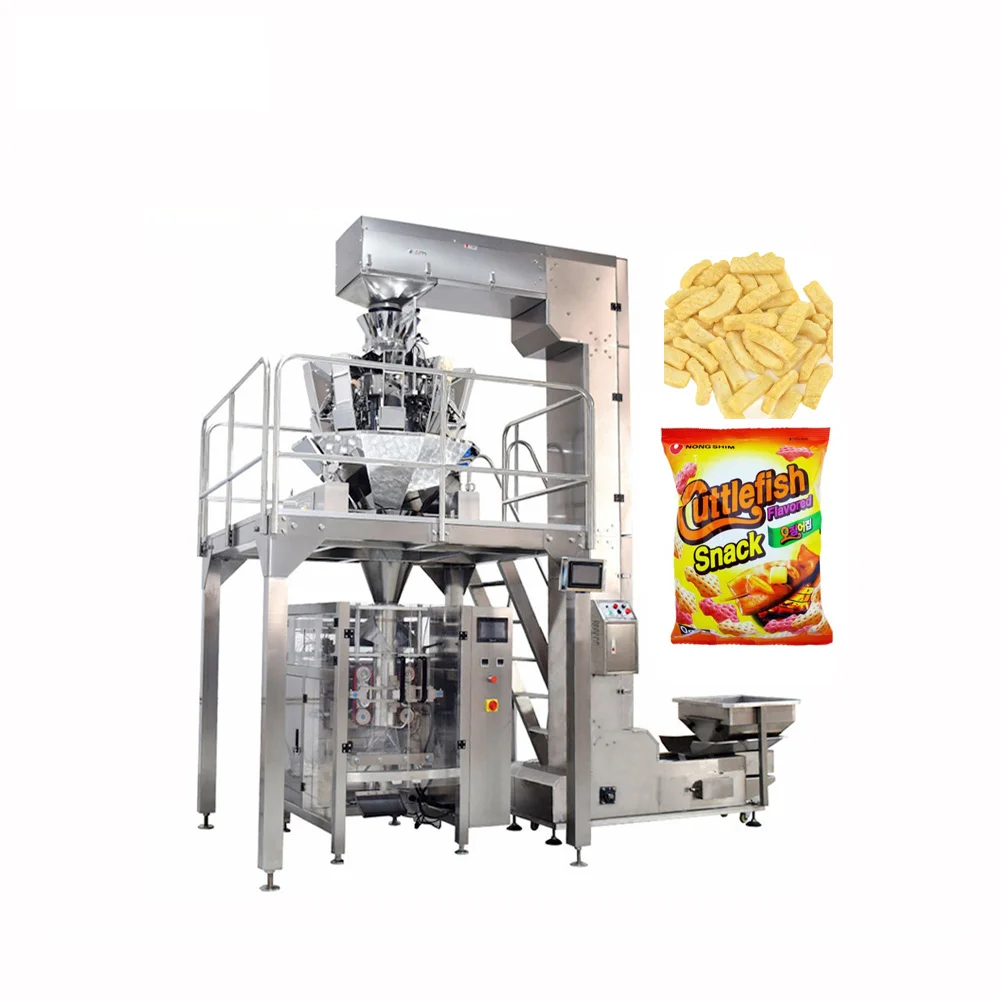Automatic Shredded Freeze Dried Cuttlefish / Squid Packing Machine