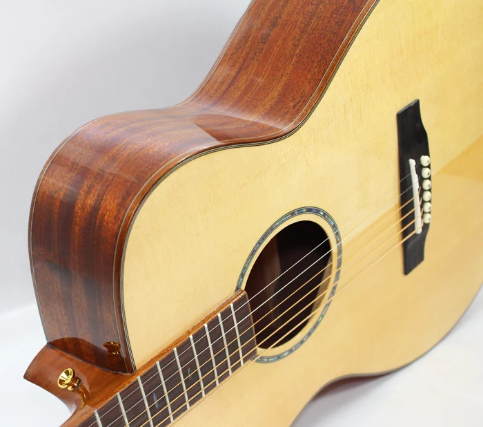 Wholesale All Solid Wood Acoustic Guitar With Om Body Buy All Solid