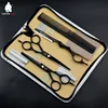Haircut scissors set HT9122 perfect hairdressing scissors black hair cutting thinning shears barber stylist equipment