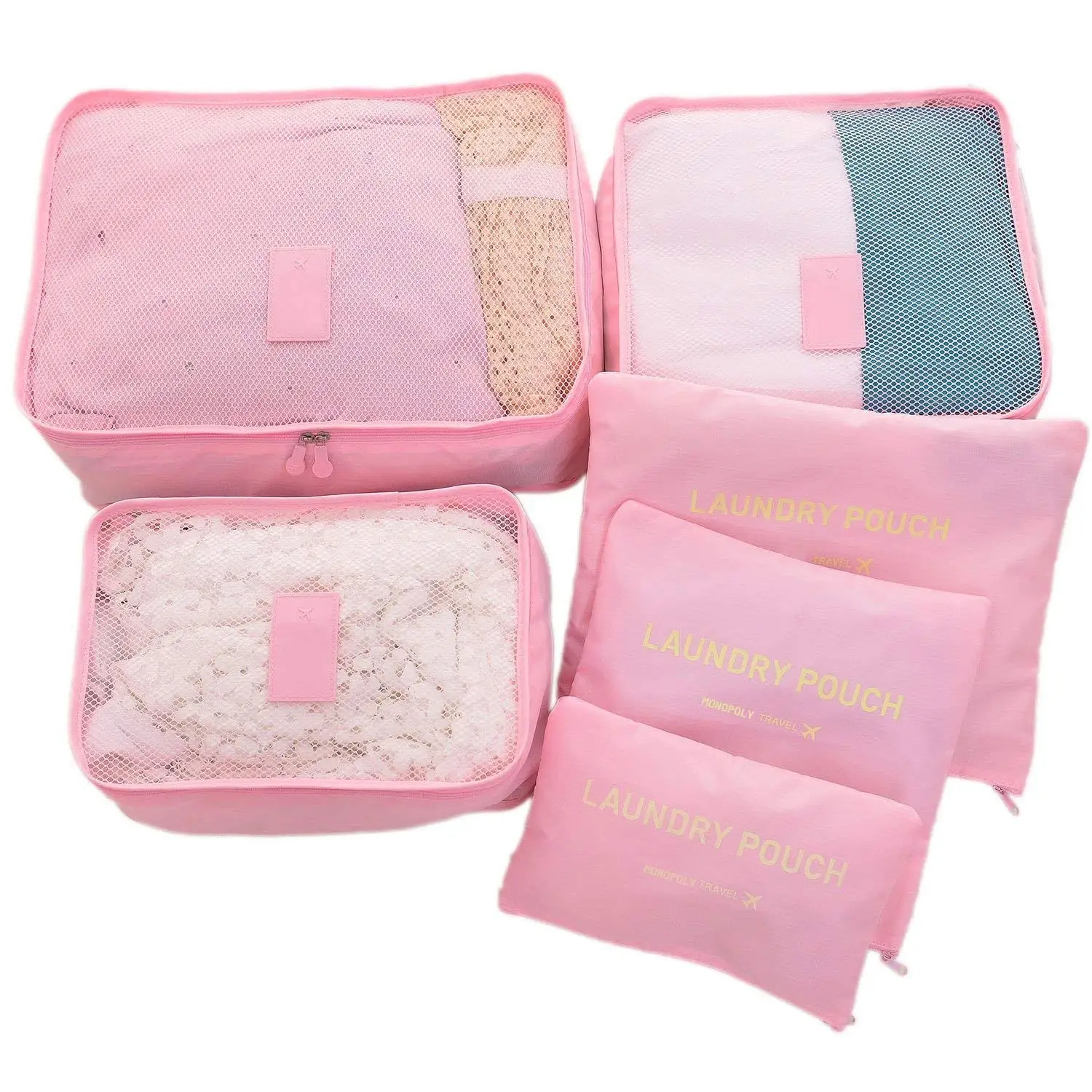 hot pink luggage sets