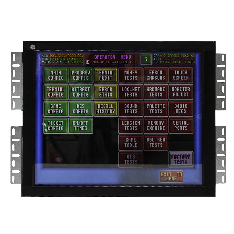17 19 22 3M WMS/POG/FOX340/T340 IR touch screen open frame monitor for POG WMS game