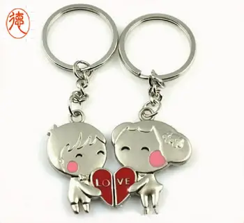 boy and girl keychain