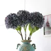 Shininglife Brand wedding photography accessories long branch bulk silk hydrangeas with leaves