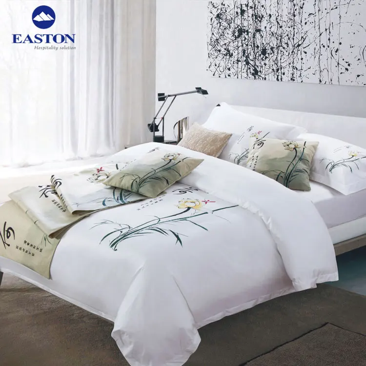 800tc 80s Hotel Cotton Duvet Cover Bedding Set Italian Hotel