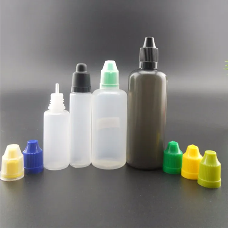 2oz Plastic Squeeze Bottle 60ml E Liquid Dropper Bottle With Child Safe ...