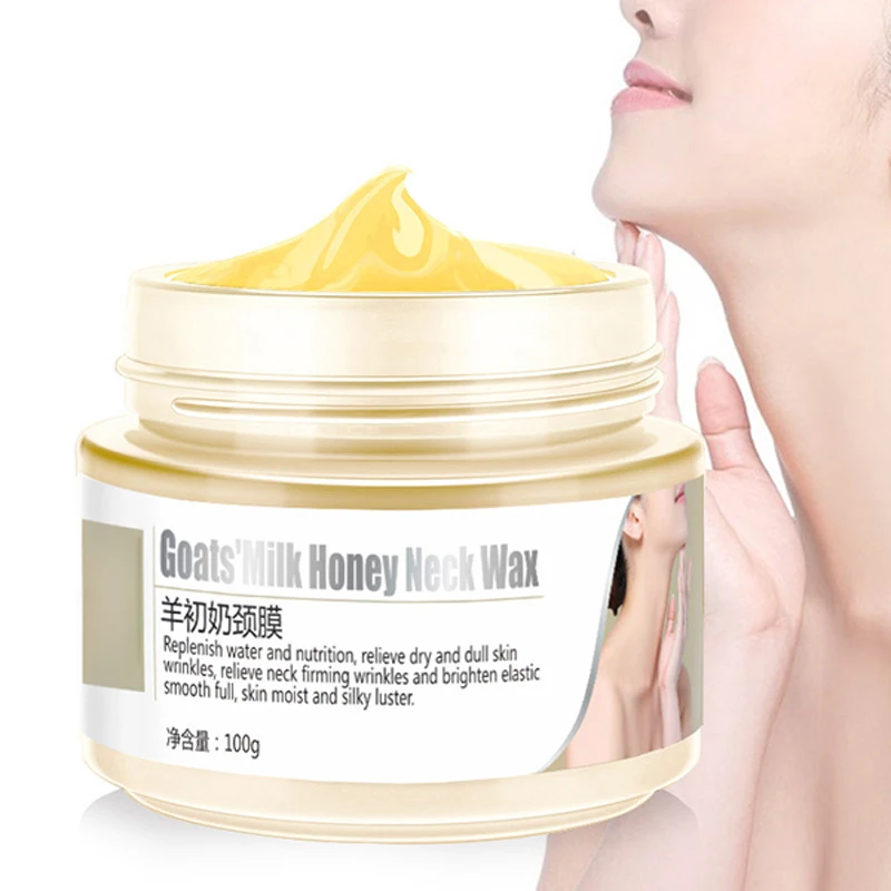 Anti Aging Serum Goat Milk Neck Mask Anti Wrinkle Neck Cream Firming Whitening Neck Cream Skin Care Lifting Firming Moisturizing