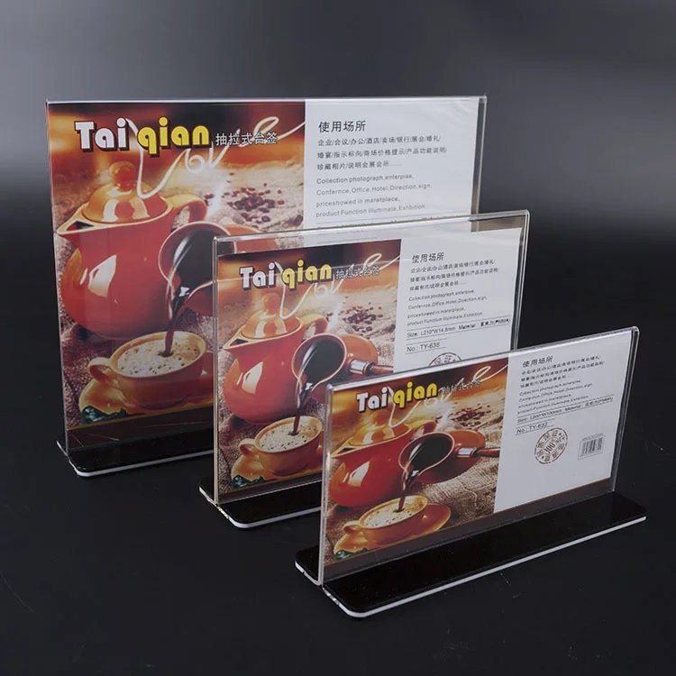 Acrylic A4 A5 Poster Paper Display Stand Buy Acrylic A4 Paper Insert