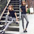 MADHERO 2016 Yoga Sets Womens Exercise Fitness Clothing Tops Pants Sportswear Leggings Suit Running Sport Costumes