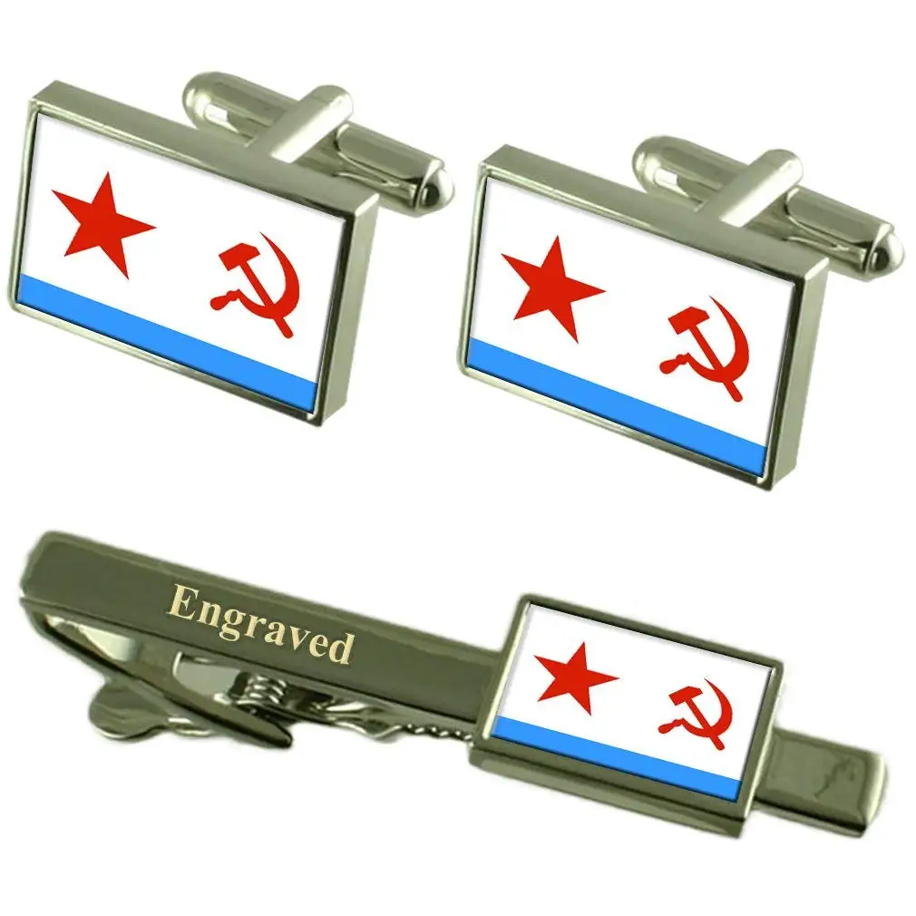 Select Gifts Soviet Navy Ensign Militairy USSR Flag Tie Clip