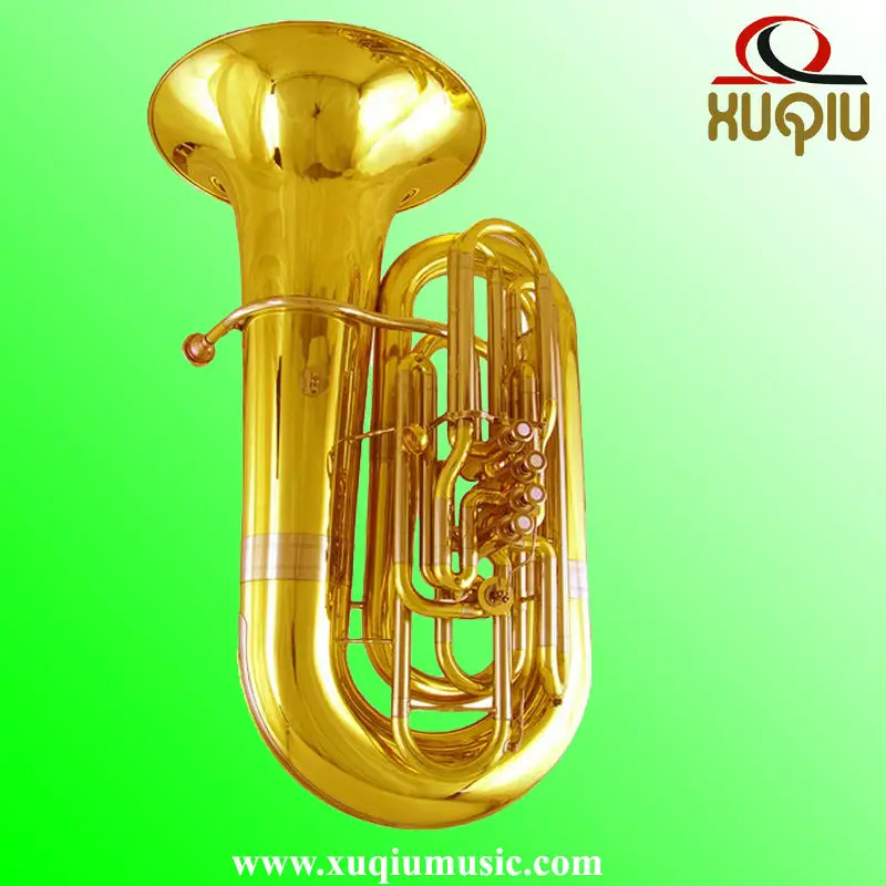 High Grade Gold Lacquer 4/4 Bb /c Key Tuba Made In China Buy Bb/c Key