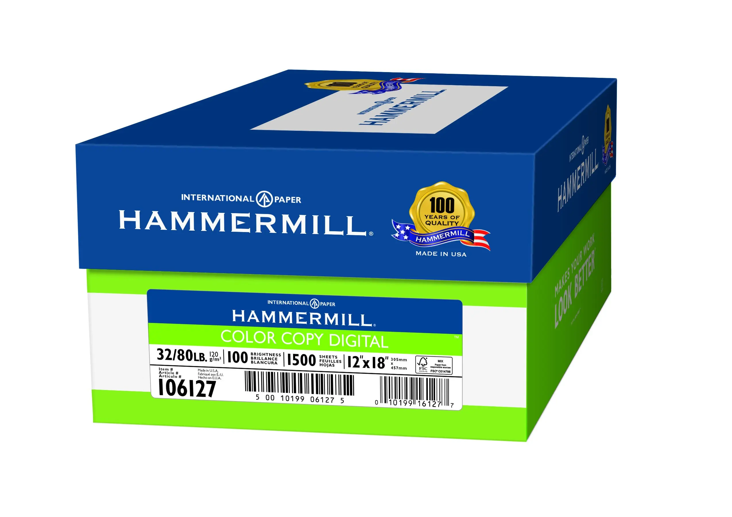 Buy Hammermill Paper, Color Copy Digital, 32lb, 8 x 11, Letter,100