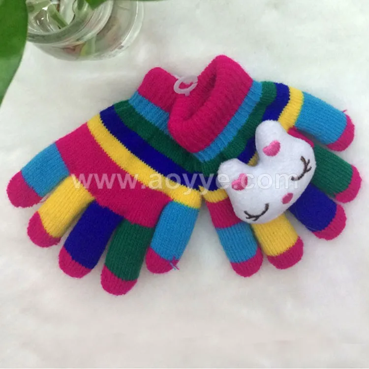 cute knit gloves