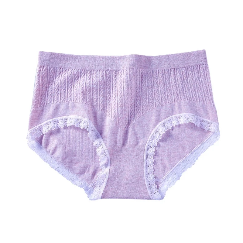 Amazon Hot Selling Pure Cotton Underwear Low Waist Women Lace Panties