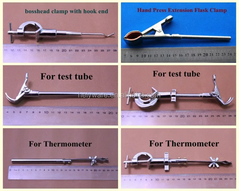 Steel Lab Thermometer Clamp Extension Retort Clamp For Tubing Rod Buy Thermometer Extension