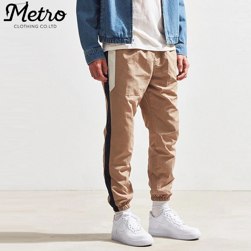 mens color block joggers