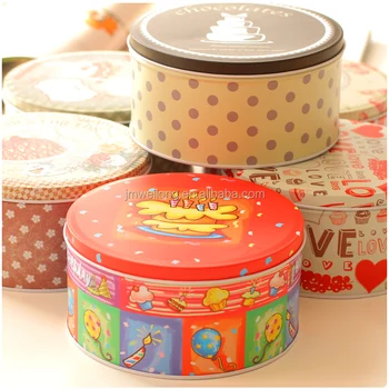 Cake Storage Box Container Metal Tin Cake Storage Box Container