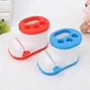 Top Quality Bathroom Product Shoe Shape Plastic PP Multifunction Toothpaste squeezer Toothbrush Holder/Pen container rack