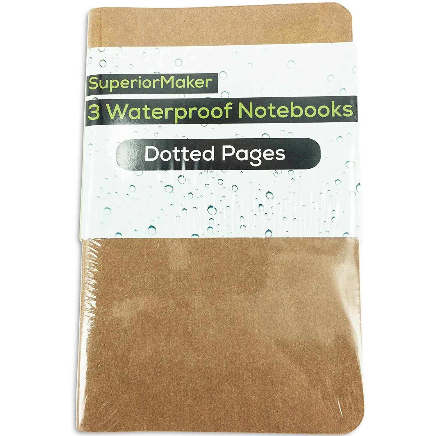 kraft dotted notebook