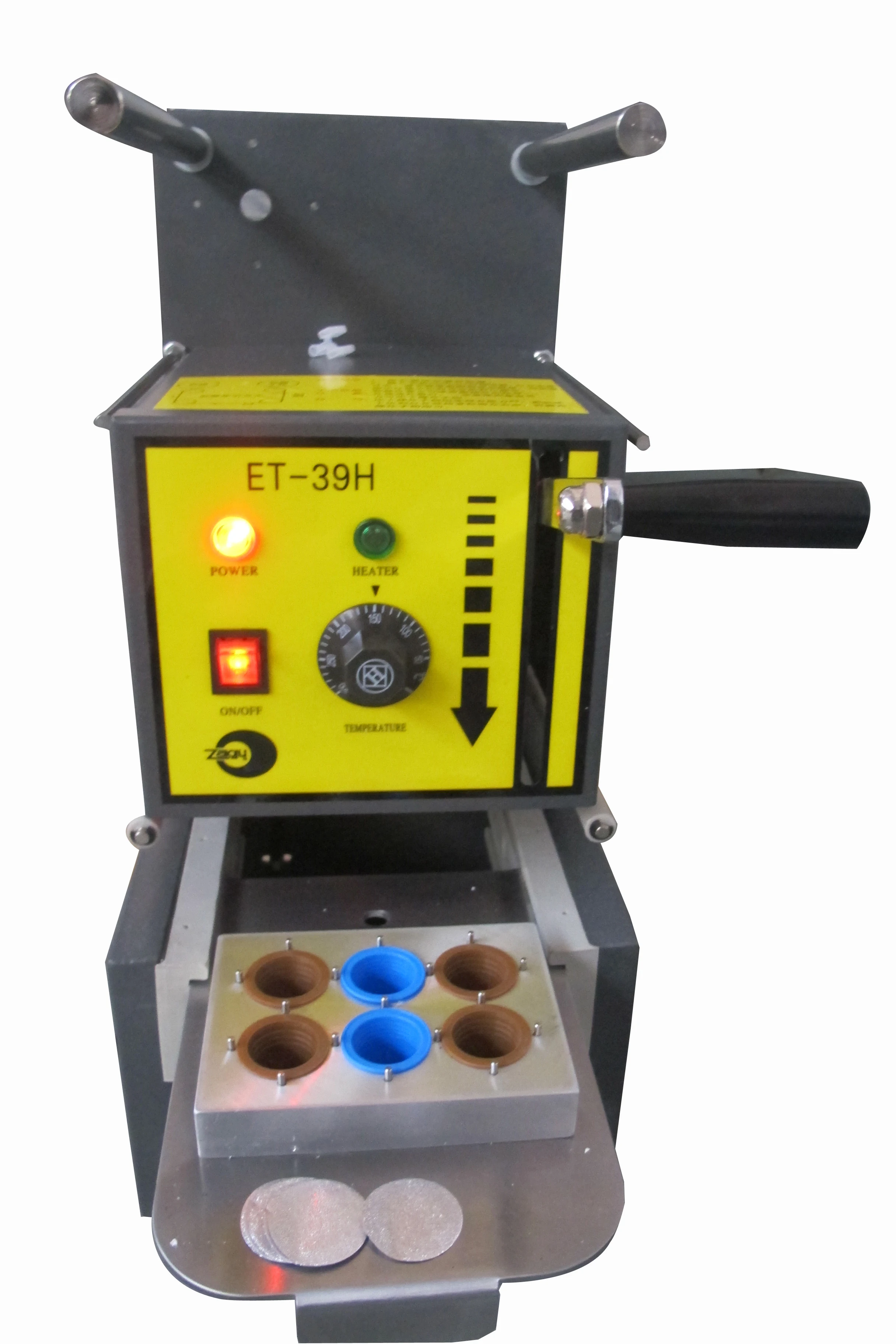 Manual Sealing Machine Portable Handheld Cup Sealing Machine Coffee Capsule Induction Heat