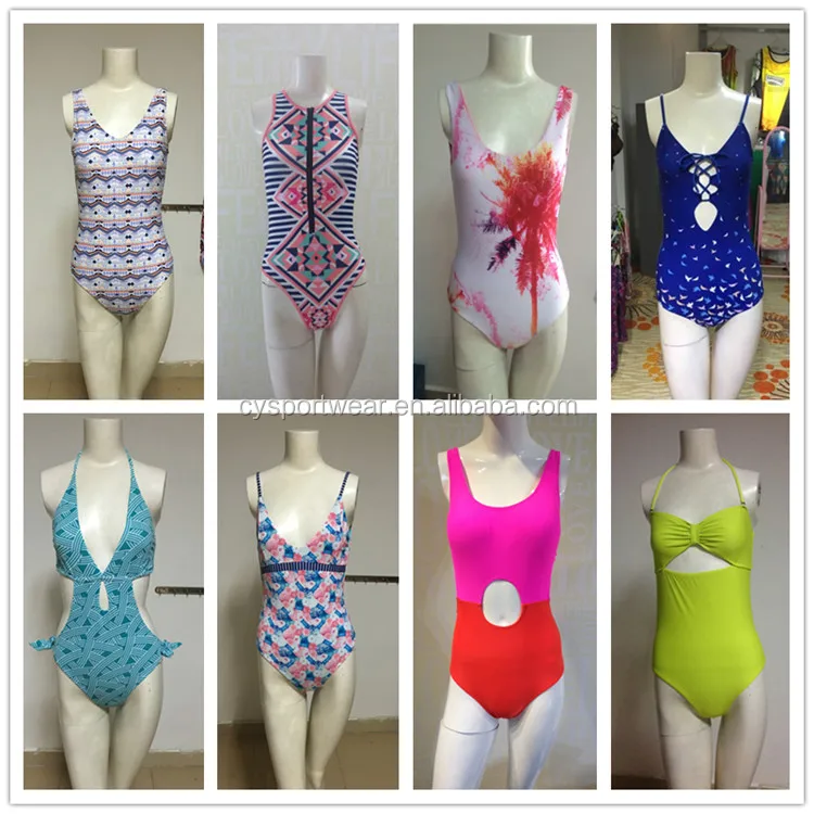 Low Moq Black Bathing Suits Deep Scoop Neck Backless High Cut Leg