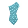 Wholesale Best Quality Silk Necktie Corbata Al Por Mayor Blue Fashion Hand Printed Pattern Tie Custom