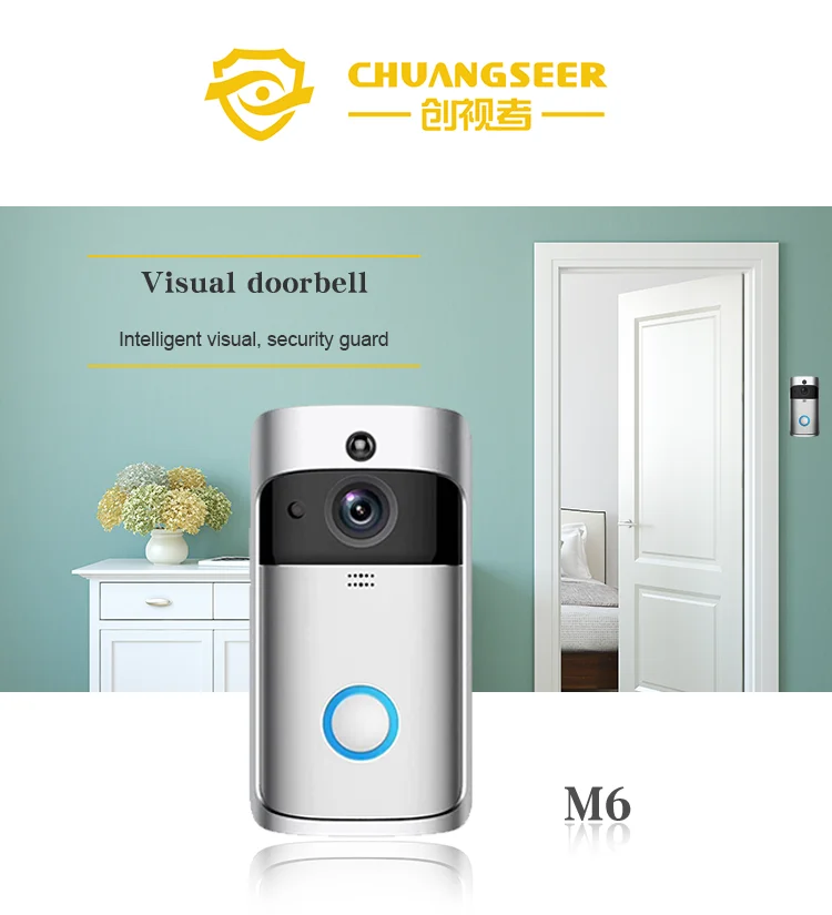 Smart Two-Way Audio Wifi Video Doorbell 1080P Hd Security Camera