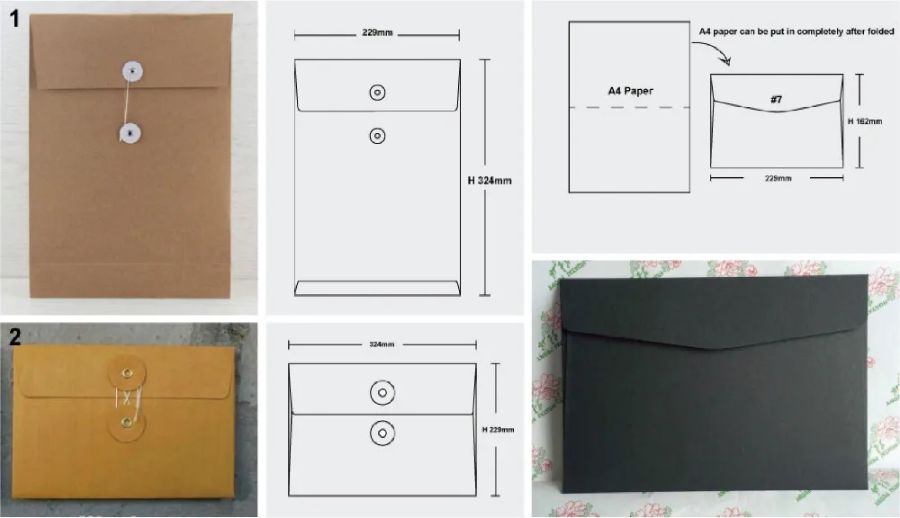 Kraft paper envelope