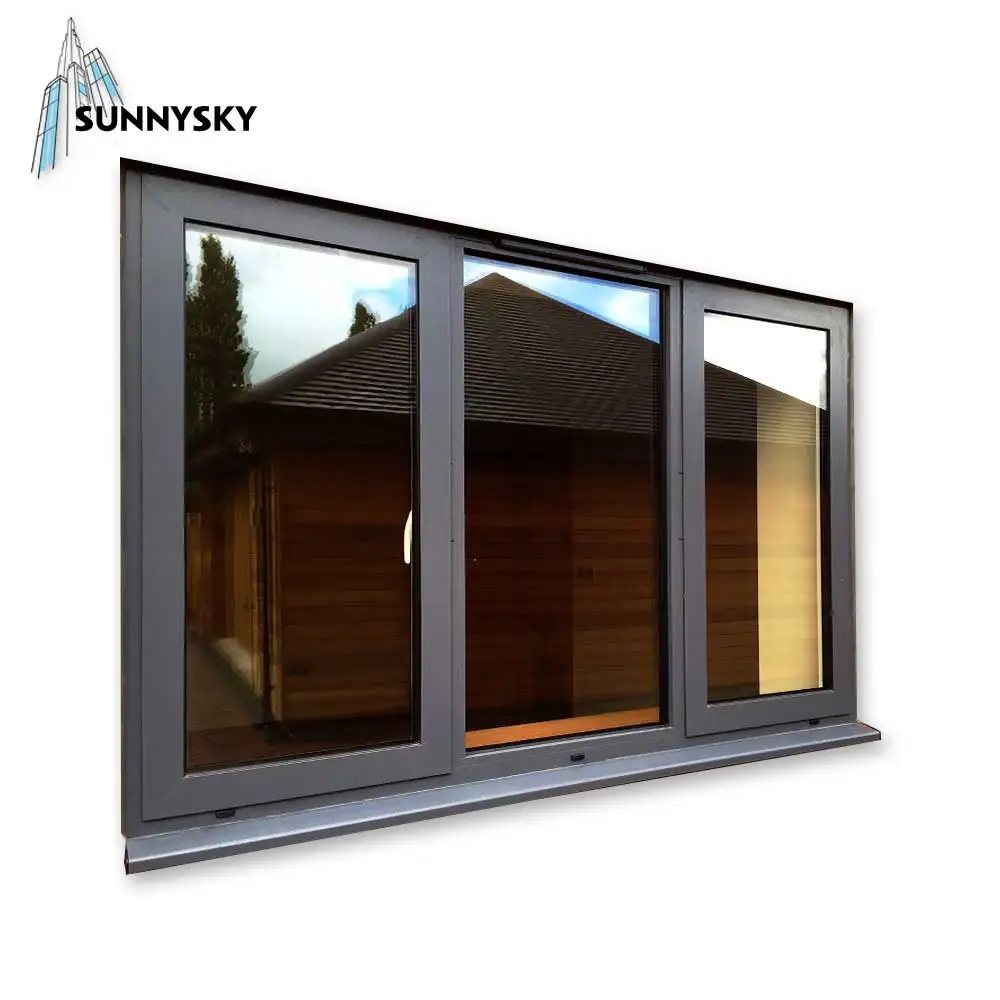 Luxury Australia standard french aluminum casement swing window