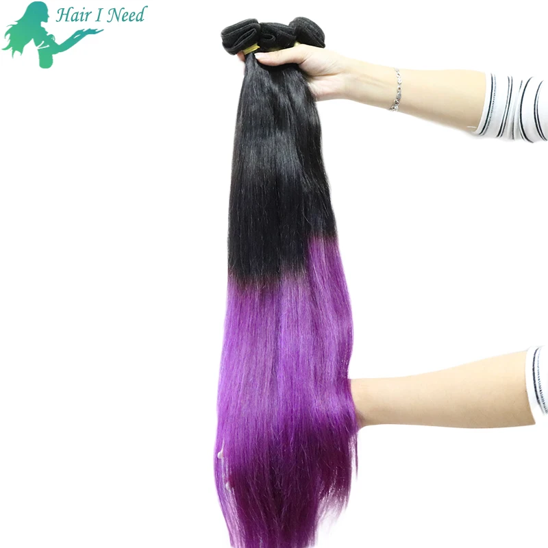 Wholesale Private Label Ombre Purple Sangita India Straight Hair