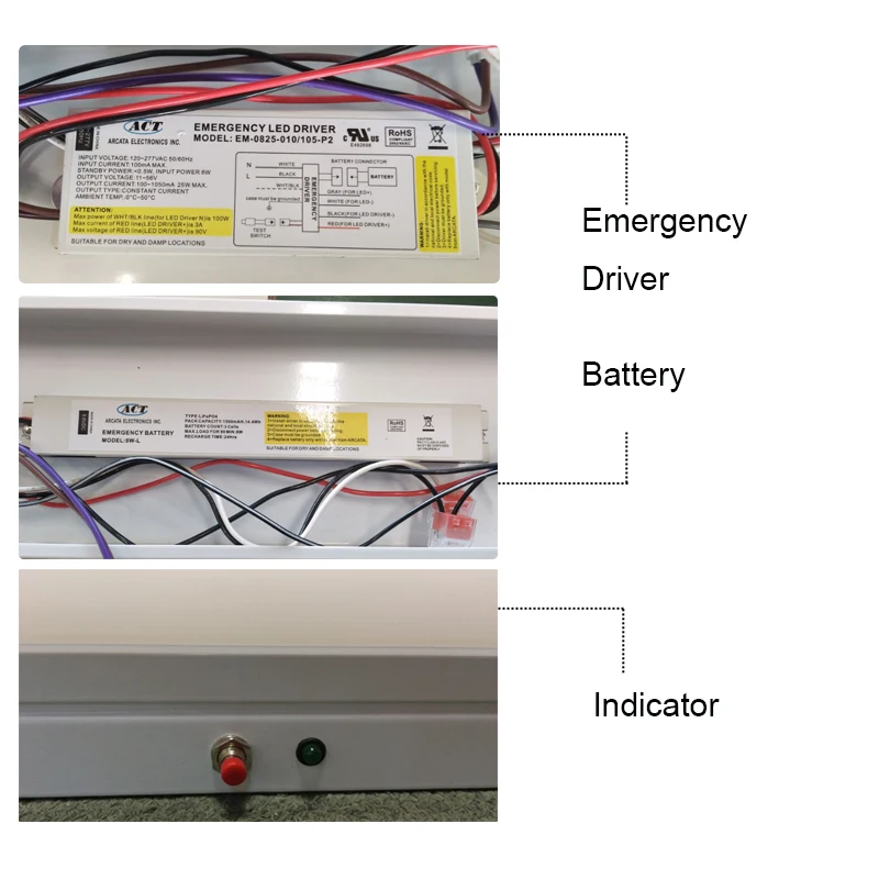Indoor Use Emergency Led Slim Linear Light
