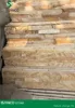 Yellow Wood Grain Sandstone Cultural Stone Veneer Wall Cladding