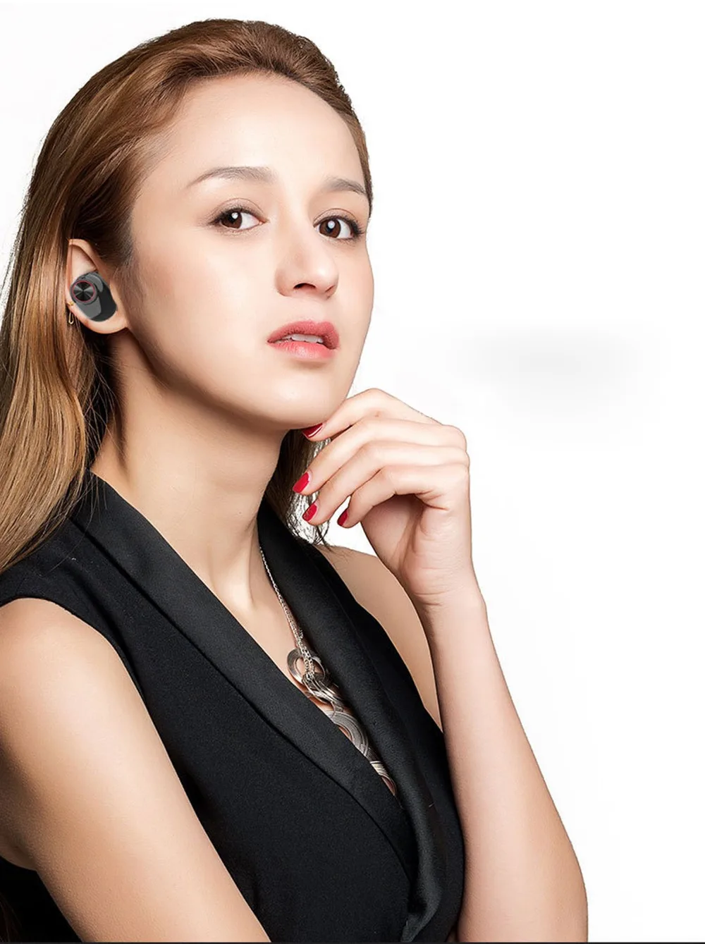 Bluetooth Earphone With V5.0+edr Stereo Sound V5 Wireless Earphone